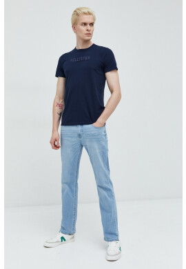 Hollister Co. Памучна тениска в бежово - Pepit.bg