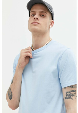 Hollister Co. Памучна тениска в синьо с изчистен дизайн - Pepit.bg