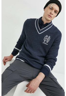 Hollister Co. Пуловер мъжки в тъмносиньо - Pepit.bg