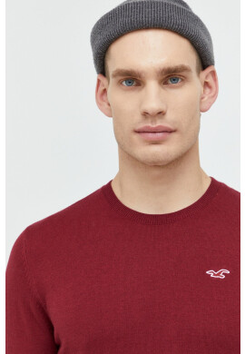 Hollister Co. Пуловер мъжки в бежово от лека материя - Pepit.bg