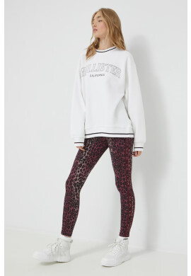Hollister Co. Суичър в бяло с принт - Pepit.bg