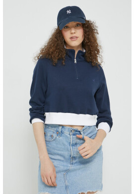 Hollister Co. Суичър в тъмносиньо с изчистен дизайн - Pepit.bg