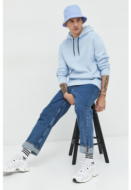 Hollister Co. Суичър в синьо с качулка с изчистен дизайн - Pepit.bg