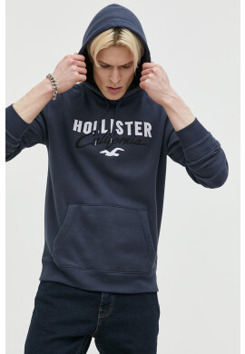 Hollister Co. Суичър в бяло с принт - Pepit.bg