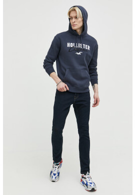 Hollister Co. Суичър в бяло с принт - Pepit.bg