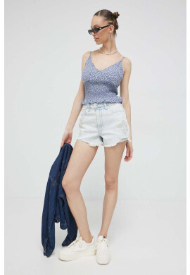 Hollister Co. Топ дамски в синьо - Pepit.bg