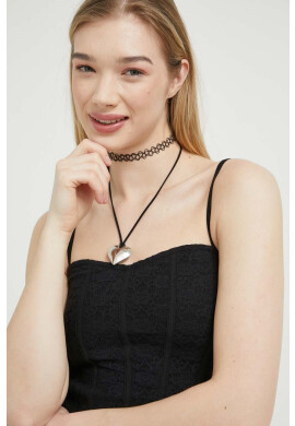 Hollister Co. Топ дамски в черно - Pepit.bg