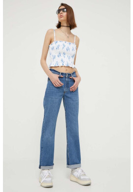 Hollister Co. Топ дамски в бяло - Pepit.bg