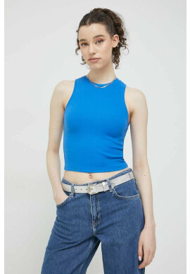 Hollister Co. Топ дамски в синьо - Pepit.bg