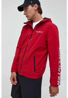 Hollister Co. Яке в червено с преходна изолация - Pepit.bg