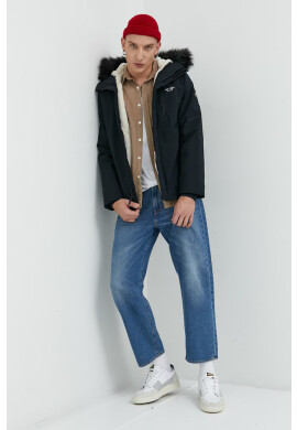 Hollister Co. Яке в черно с преходна изолация - Pepit.bg