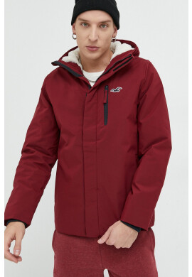 Hollister Co. Яке в бордо с преходна изолация - Pepit.bg