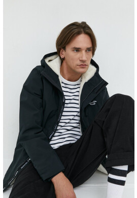 Hollister Co. Яке в черно с преходна изолация - Pepit.bg