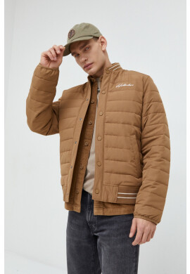 Hollister Co. Яке бомбър в кафяво с преходна изолация - Pepit.bg