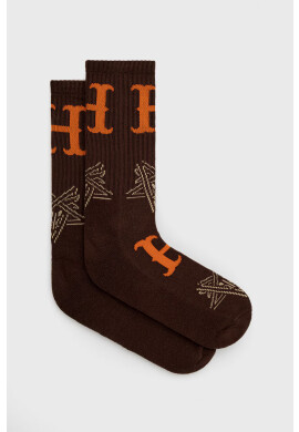 Huf Чорапи X Trasher в кафяво - Pepit.bg