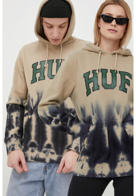 Huf Суичър в жълто с принт - Pepit.bg