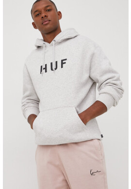 Huf Суичър в сиво с принт - Pepit.bg