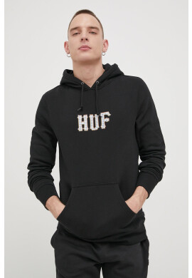 Huf Суичър в бежово с принт - Pepit.bg
