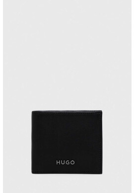 Hugo Кожен портфейл мъжки в черно - Pepit.bg