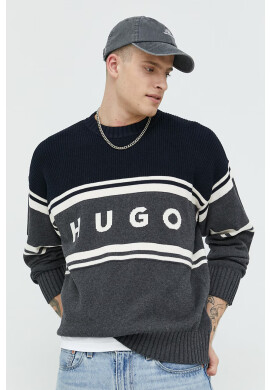 Hugo Памучен пуловер - Pepit.bg