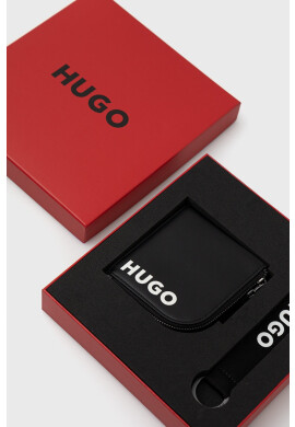 Hugo Портмоне и ключодържател мъжки в черно - Pepit.bg
