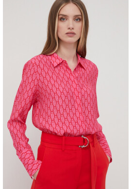 Hugo Риза дамска със свободна кройка с класическа яка - Pepit.bg