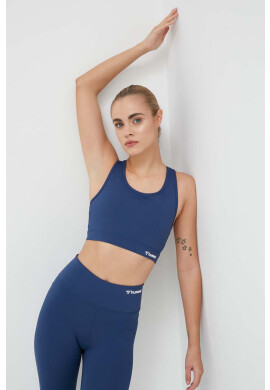 Hummel Спортен сутиен Active в тъмносиньо с изчистен дизайн - Pepit.bg