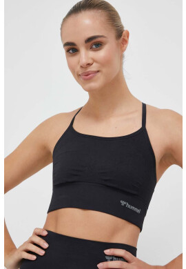 Hummel Спортен сутиен Tiffy в черно с изчистен дизайн - Pepit.bg