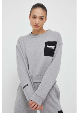 Hummel Суичър в сиво с принт - Pepit.bg