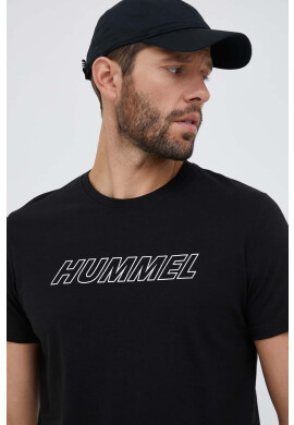 Hummel Тениска за трениране Callum в черно с принт - Pepit.bg