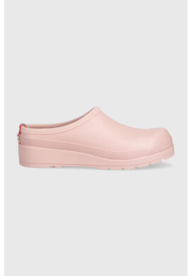 Hunter Чехли Womens Play Clog в розово с платформа WFF1002RMA - Pepit.bg