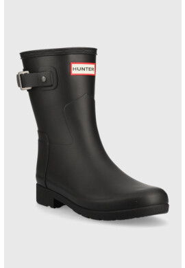 Hunter Гумени ботуши Refined Short в черно WFS2200RMA - Pepit.bg