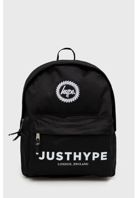 Hype Детска раница Black Logo Twlg-813 в черно голям размер с принт - Pepit.bg