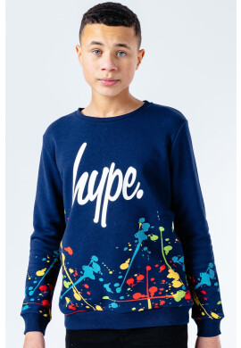 Hype Детски суичър NAVY SPLAT - Pepit.bg