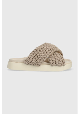 Inuikii Чехли Woven в бежово 70104-105 - Pepit.bg