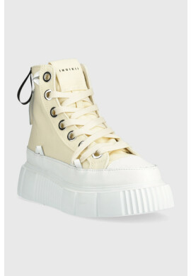 Inuikii Високи кецове Matilda Canvas High 23 в бежово 30103-024 - Pepit.bg