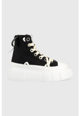 Inuikii Високи кецове Matilda Canvas High 23 в черно 30103-024 - Pepit.bg