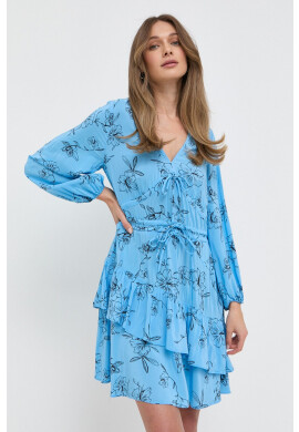 Ivy Oak Рокля в синьо къс модел разкроен модел - Pepit.bg