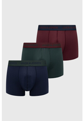 Jack & Jones Боксерки (3 чифта) мъжки в лилаво - Pepit.bg