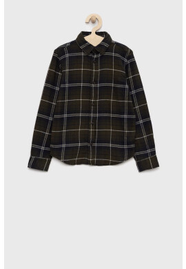 Jack & Jones Детска памучна риза в зелено - Pepit.bg