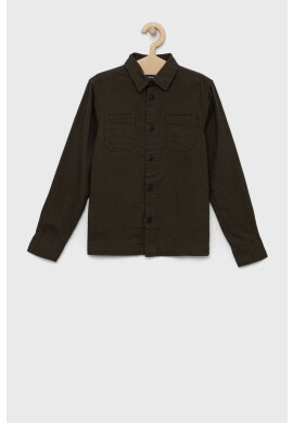 Jack & Jones Детска памучна риза в зелено - Pepit.bg