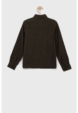 Jack & Jones Детска памучна риза в зелено - Pepit.bg