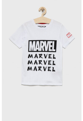 Jack & Jones Детска памучна тениска в бяло с принт - Pepit.bg
