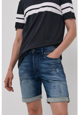 Jack & Jones Дънкови къси панталони в тъмносиньо - Pepit.bg