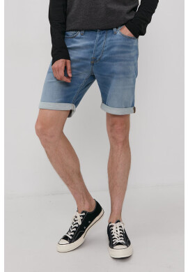 Jack & Jones Дънкови къси панталони в тъмносиньо - Pepit.bg