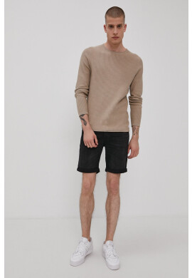 Jack & Jones Дънкови Къс панталон мъжки в черно - Pepit.bg