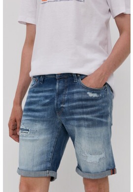 Jack & Jones Дънкови къси панталони в черно - Pepit.bg
