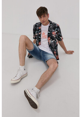 Jack & Jones Дънкови къси панталони в черно - Pepit.bg