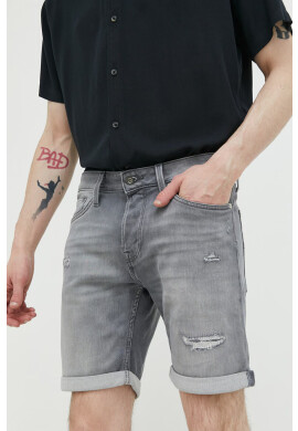 Jack & Jones Дънкови къси панталони JJIRICK в сиво 12224128 - Pepit.bg