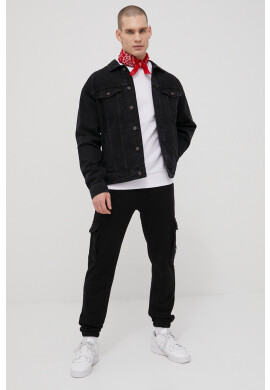 Jack & Jones Дънково яке мъжка в черно с преходна изолация с уголемена кройка - Pepit.bg